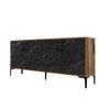 Hanah Home Kiev Consola de Nogal y Negro